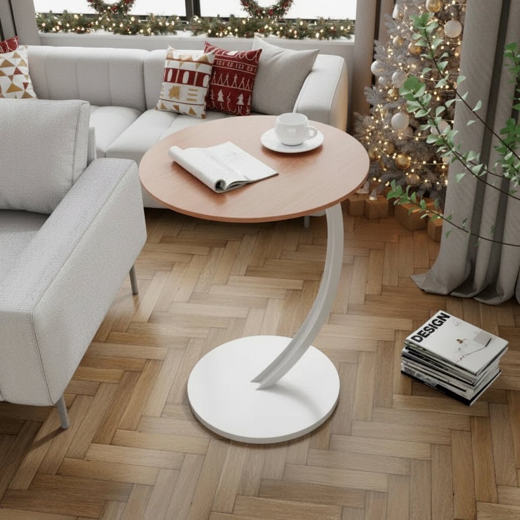 Small Space Round Side Table - Sturdy Construction