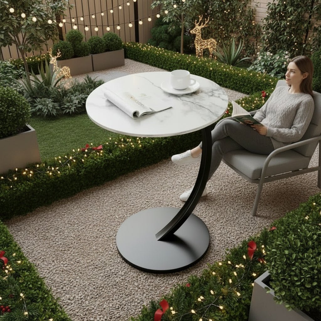 Small Space Round Side Table - Sturdy Construction