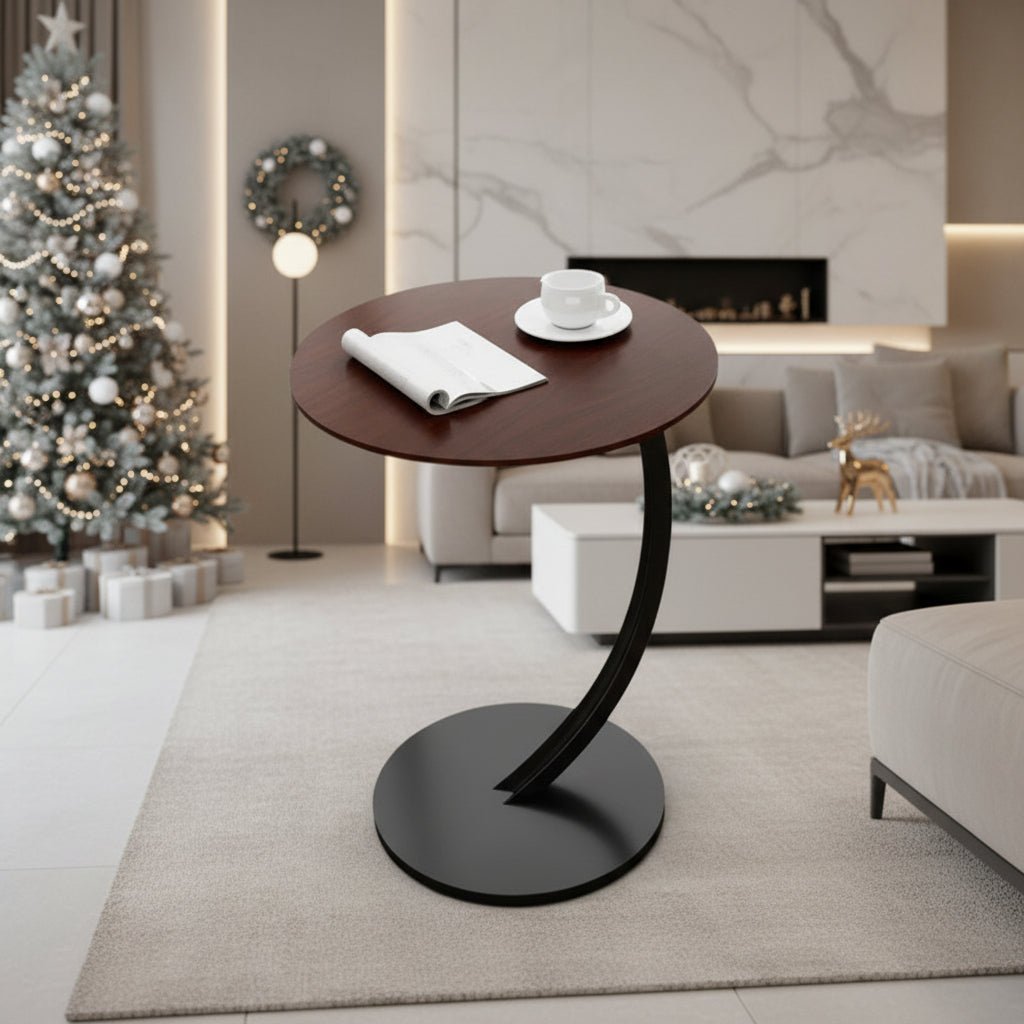 Small Space Round Side Table - Sturdy Construction