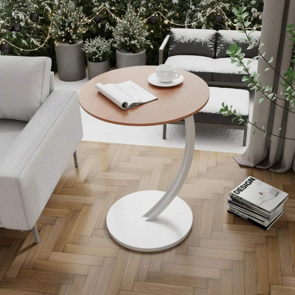 Small Space Round Side Table - Sturdy Construction