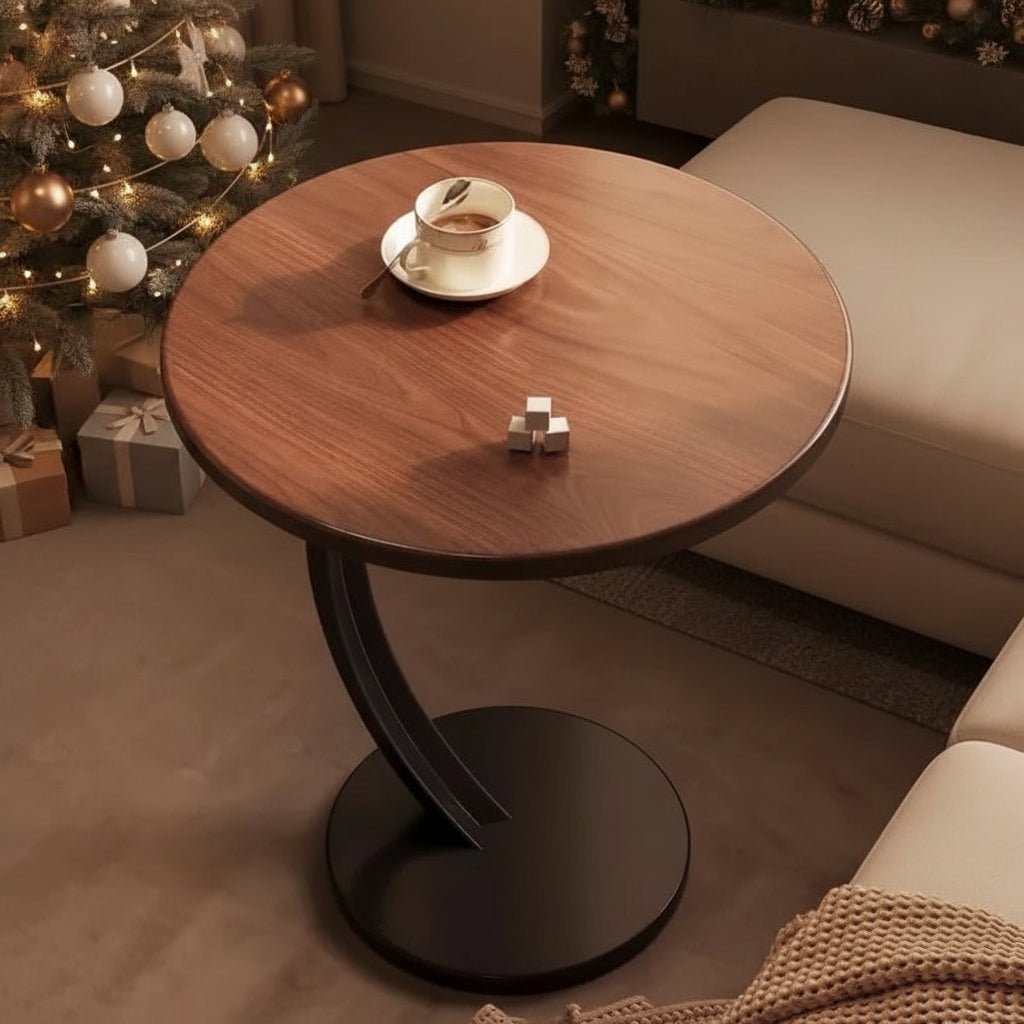 Small Space Round Side Table - Sturdy Construction