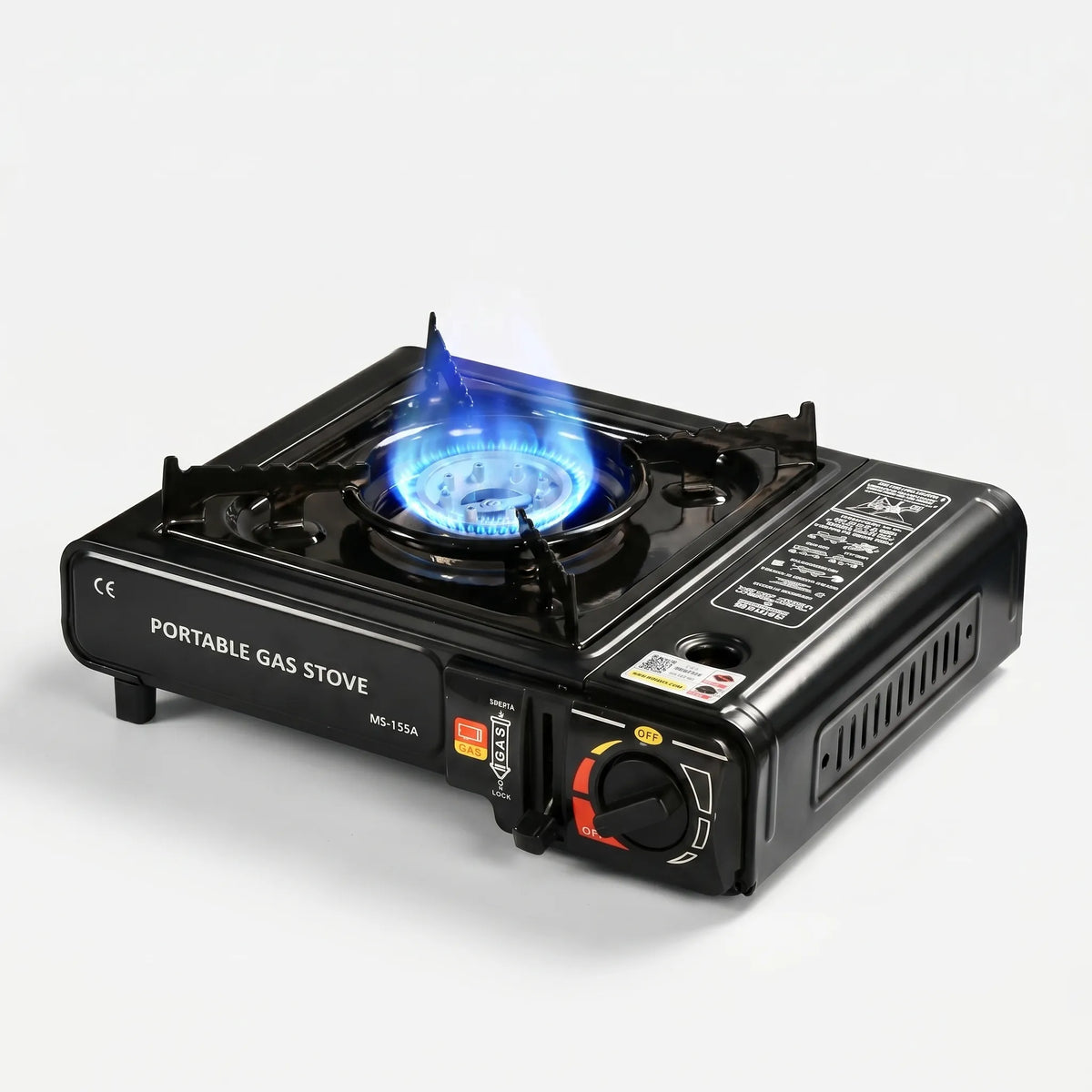 Compact Gas Stove for Outdoor Cooking and Camping