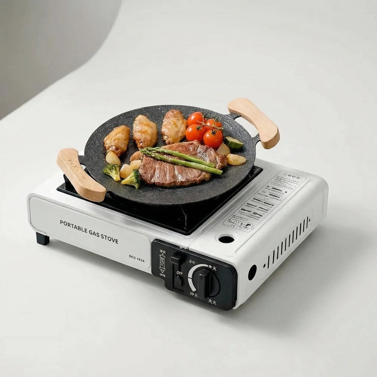 Portable Single-Burner Gas Cooker for All Genders