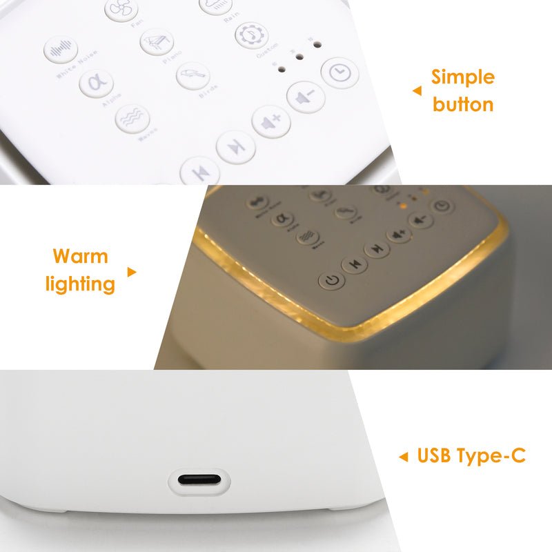 Sleep Sound Machine for Deep Relaxation – Unisex White Noise Device