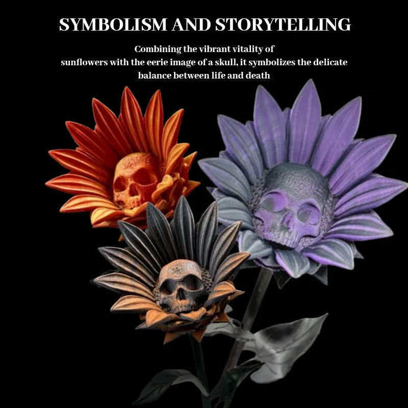 Fantasievolle SonnenblumenSkulptur – Buntes 3D Design für Ihr Zuhause