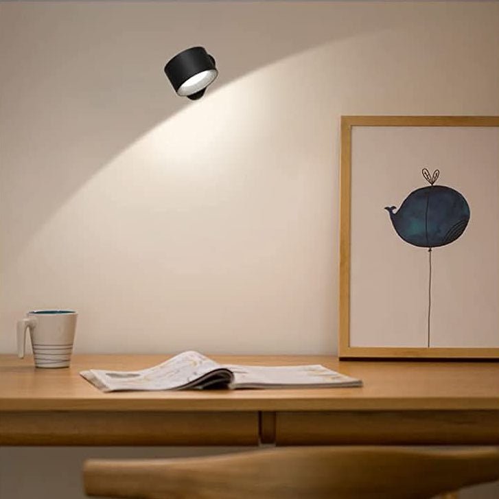 LED Wall Light with Cordless Design and Adjustable Rotation