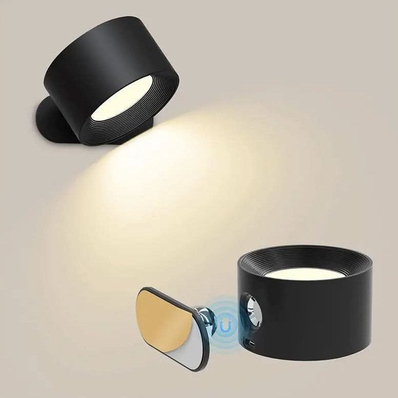 LED Wall Light with Cordless Design and Adjustable Rotation
