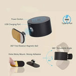 LED Wall Light with Cordless Design and Adjustable Rotation