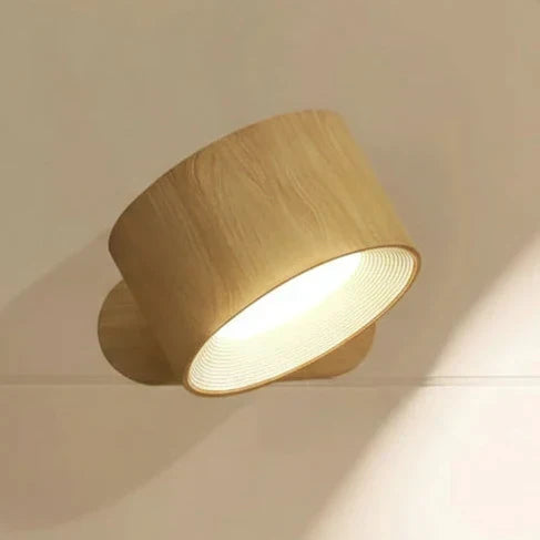 LED Wall Light with Cordless Design and Adjustable Rotation