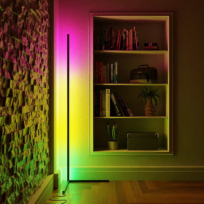 Intelligente LED-Eckstehlampe mit Fernbedienung – Farbwechselnd