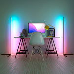 Intelligente LED-Eckstehlampe mit Fernbedienung – Farbwechselnd