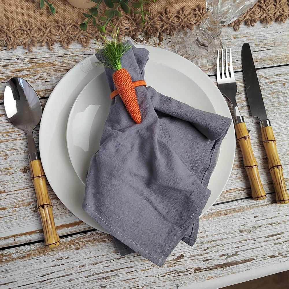 Elegantes Set mit 10 einfarbigen Baumwollservietten für jeden Anlass