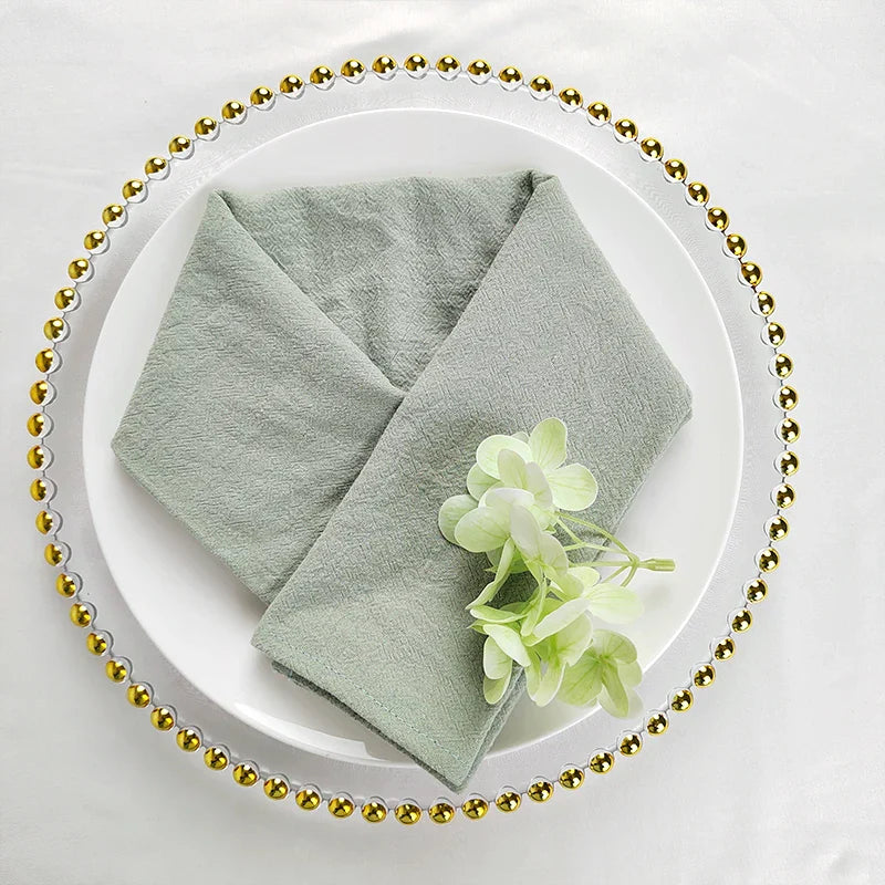 Elegantes Set mit 10 einfarbigen Baumwollservietten für jeden Anlass