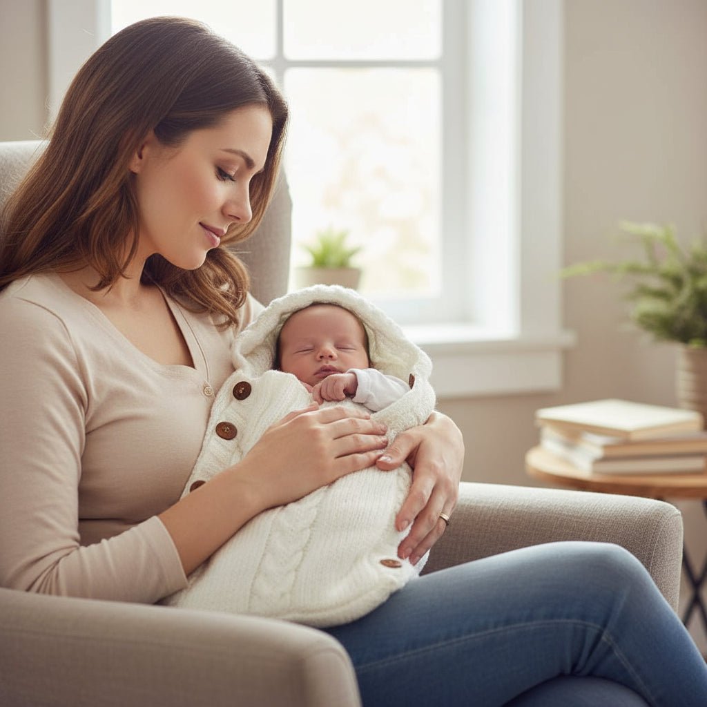 Soft Knit Swaddle Blanket for Babies - Comfortable Infant Wrap