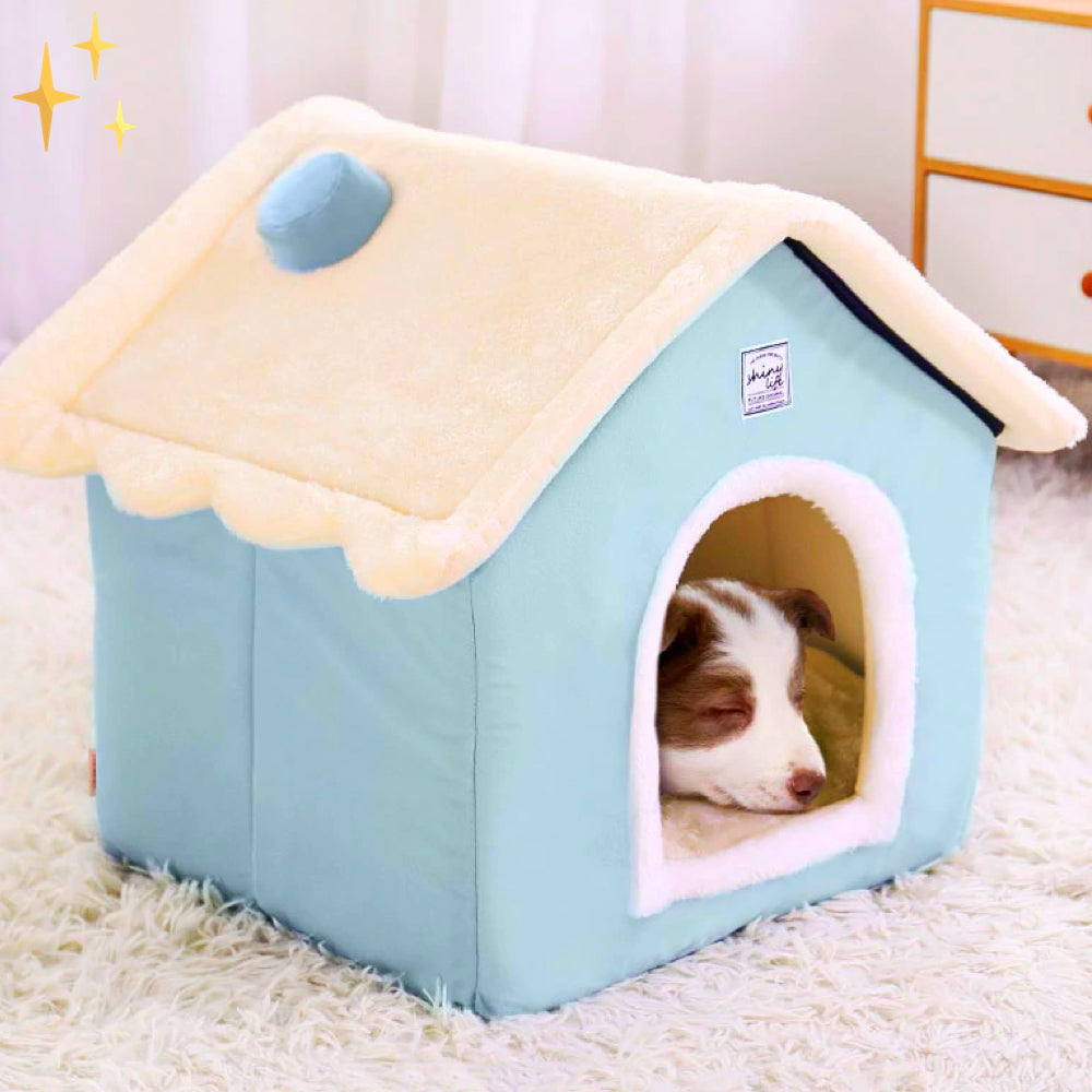 Soft and Secure Pet Cave Bed for Dogs and Cats