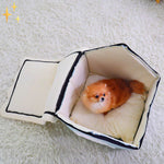 Soft and Secure Pet Cave Bed for Dogs and Cats