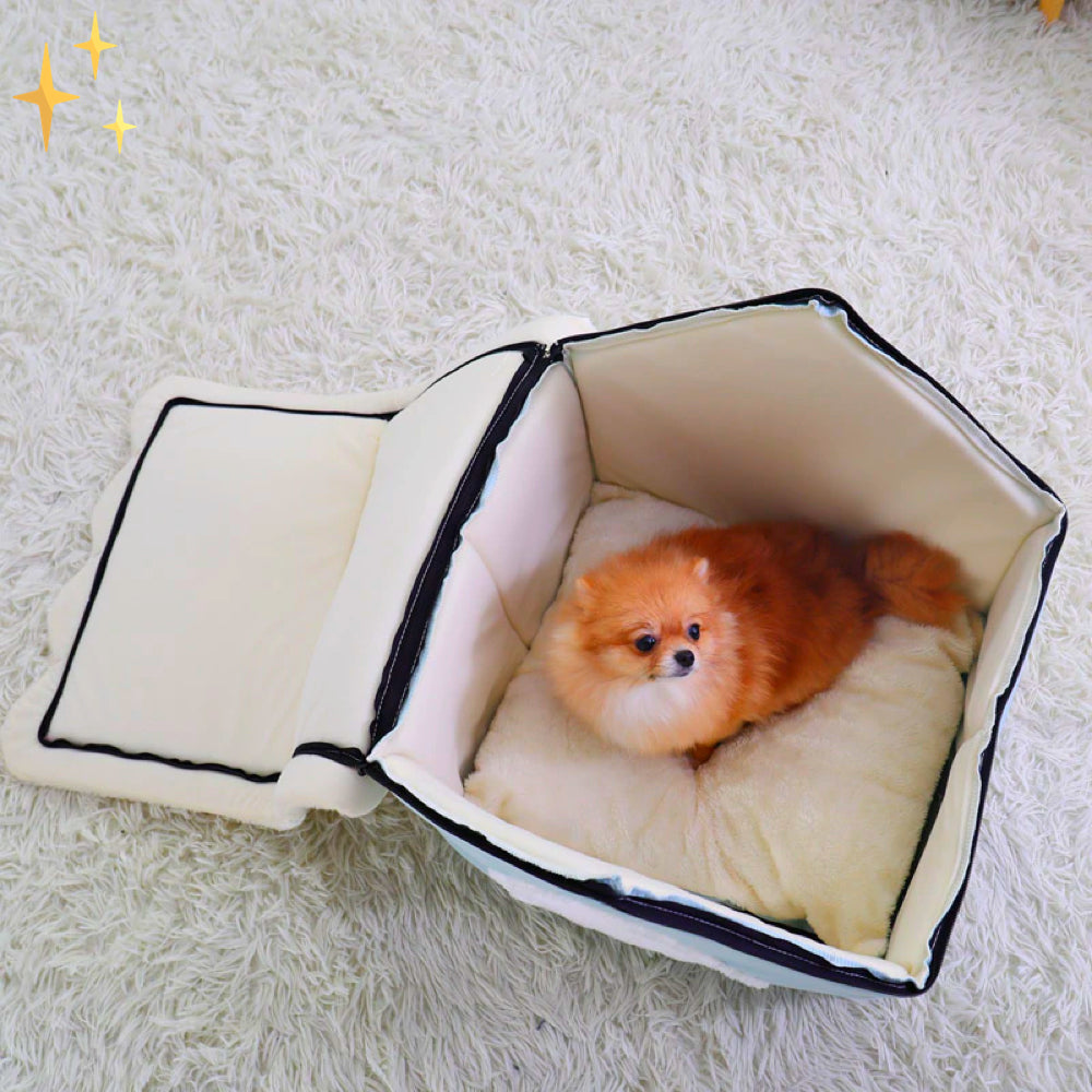 Soft and Secure Pet Cave Bed for Dogs and Cats