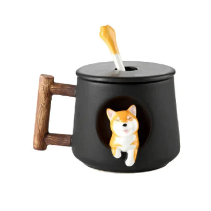 Kreative Cartoon Keramik Tasse für Kaffee und Tee – Süßer 3D Becher