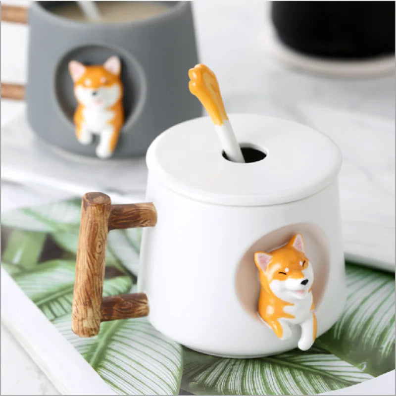 Kreative Cartoon Keramik Tasse für Kaffee und Tee – Süßer 3D Becher