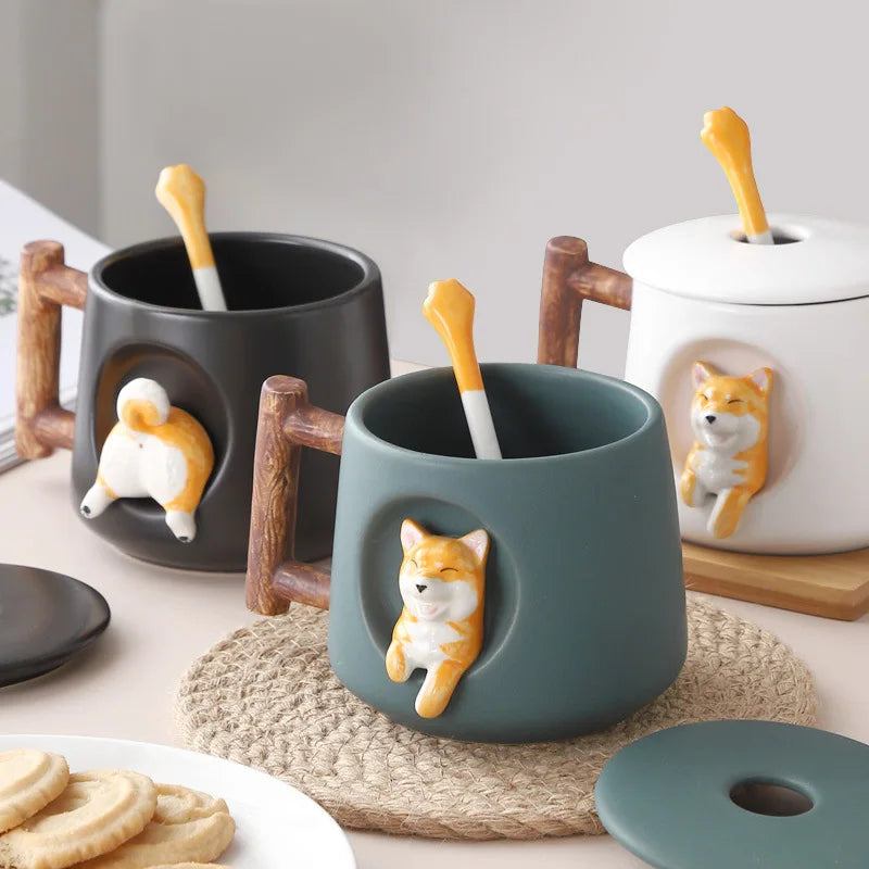 Kreative Cartoon Keramik Tasse für Kaffee und Tee – Süßer 3D Becher