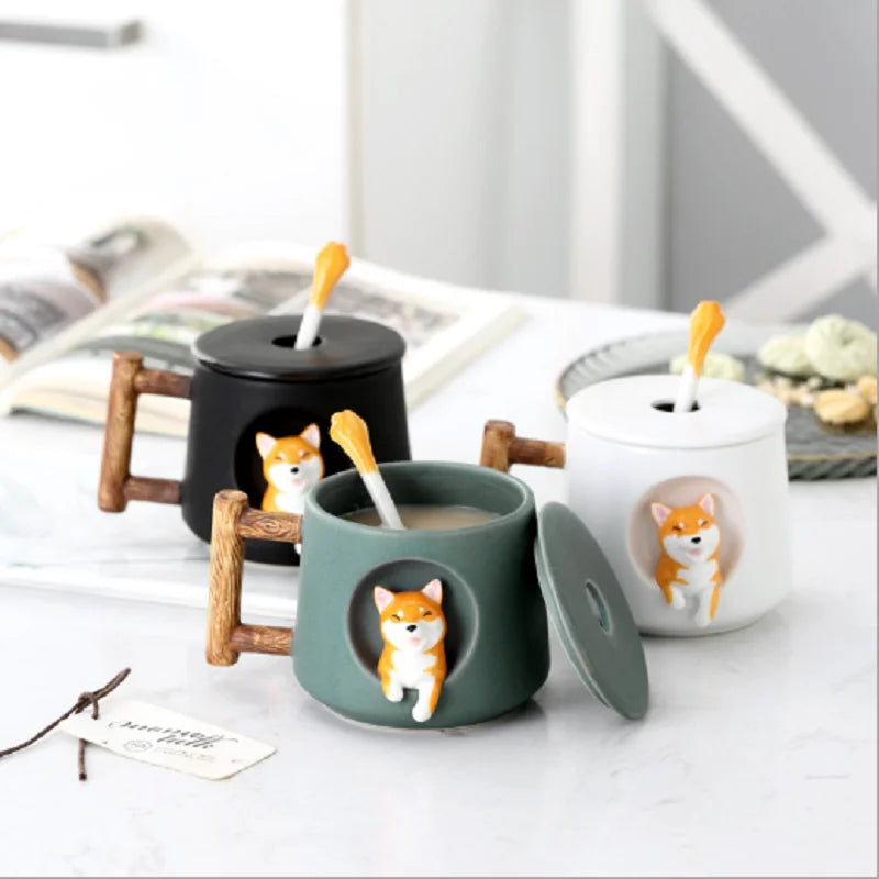 Kreative Cartoon Keramik Tasse für Kaffee und Tee – Süßer 3D Becher