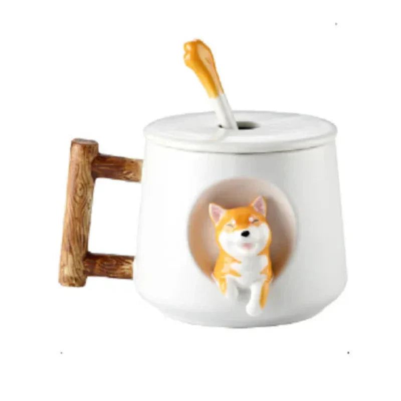 Kreative Cartoon Keramik Tasse für Kaffee und Tee – Süßer 3D Becher