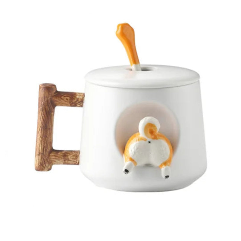 Kreative Cartoon Keramik Tasse für Kaffee und Tee – Süßer 3D Becher