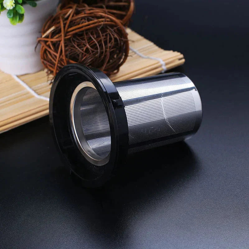 Glas Teekanne mit kreativem Design für Teeblumen und abnehmbarem Stahlfilter