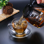 Kreative Glas-Teekanne mit abnehmbarem Edelstahl-Infuser