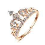 Eleganter Zirkonia-Ring in Kronenform | GlanzKraft