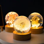 Elegante Kristallblumenlampe für stimmungsvolles Licht