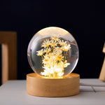 Elegante Kristallblumenlampe für stimmungsvolles Licht