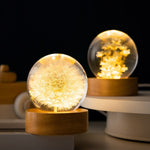 Elegante Kristallblumenlampe für stimmungsvolles Licht