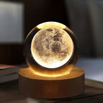 3D Kristallkugel Lampe mit Licht