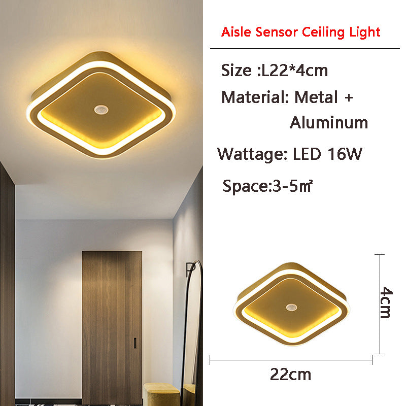 Luminex | Bewegungsaktivierte LED-Deckenleuchte mit Sensor | Energiesparend | Ideal für Flur & Badezimmer