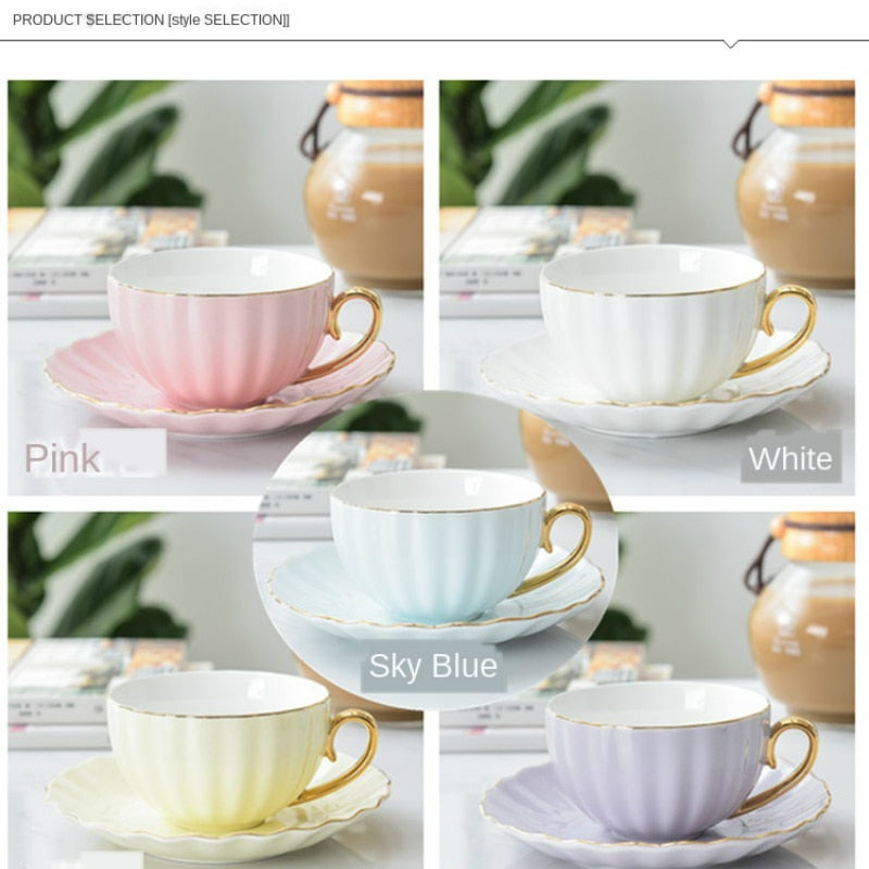 Kreative Tasse mit Untertasse aus Porzellan – Niedliches Design