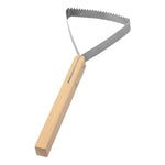 GrünProfi Triangular Garden Scraper | Metal Blade with Wooden Handle 26.8 x 12 cm