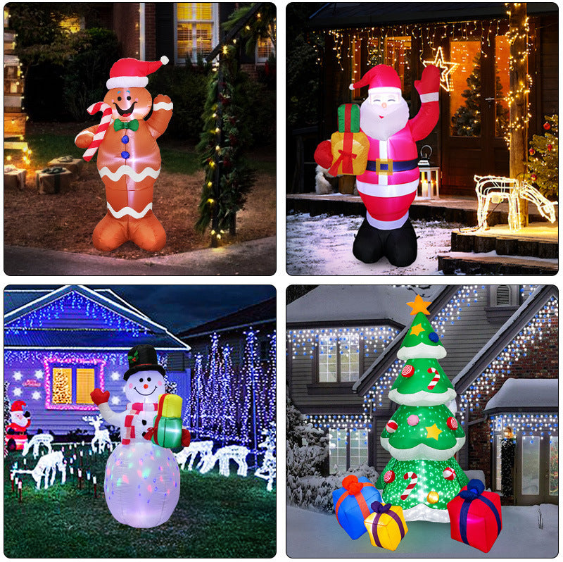 Weihnachtsschmuck – Schneemann oder Weihnachtsbaum mit Beleuchtung