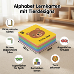 Lernkarten mit Tiermotiven für das Alphabet