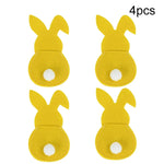 Happy Easter Decor: Set of 4 Bunny Cutlery Holders