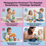 Montessori Stapeltier Spielzeug für pädagogisches Lernen
