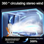 Tragbare Mini-Klimaanlage mit USB-Ladefunktion – 5 Geschwindigkeiten & 720° Drehung