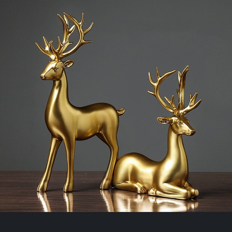Elegante Goldene Reh-Figuren für Ihr Zuhause