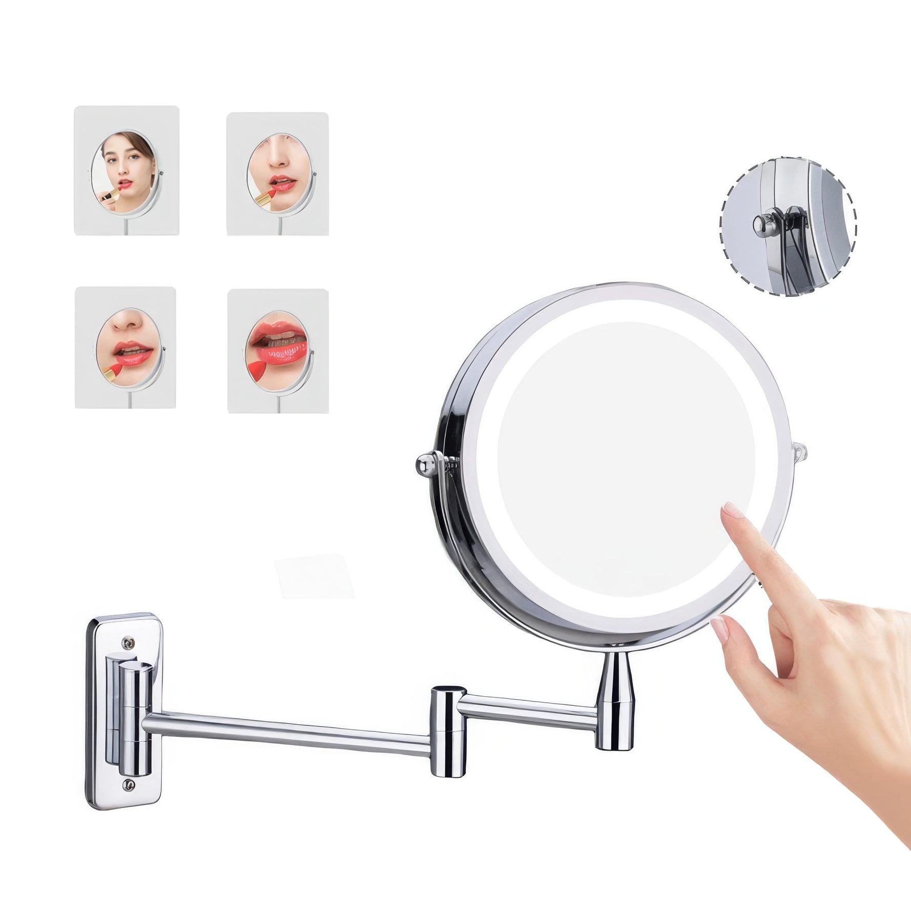 Exklusiver LED-Vergrößerungsspiegel für präzise Beauty-Anwendungen