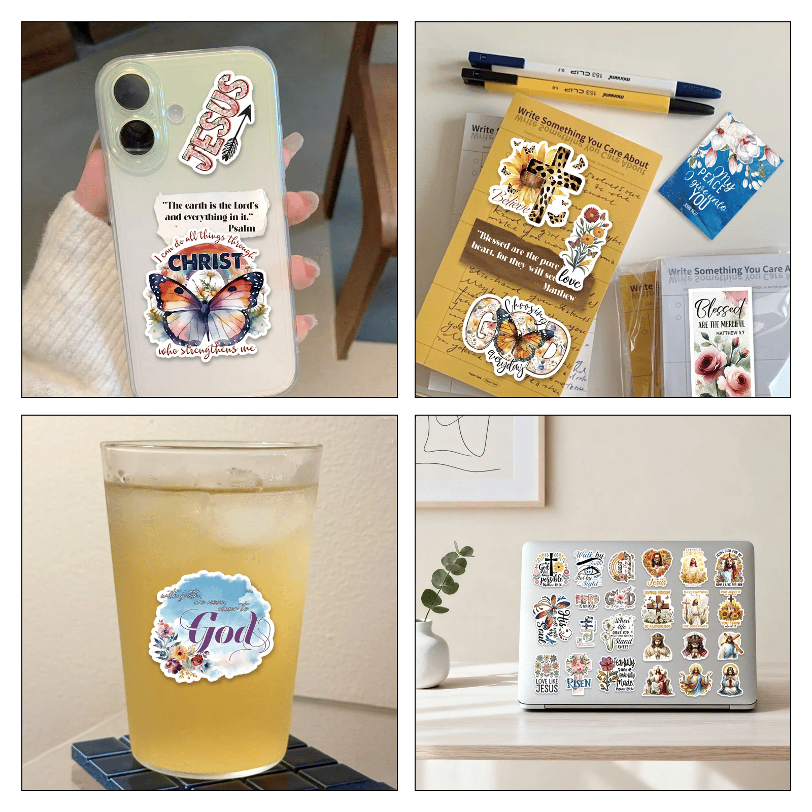 Experience daily inspiration with our faith stickers