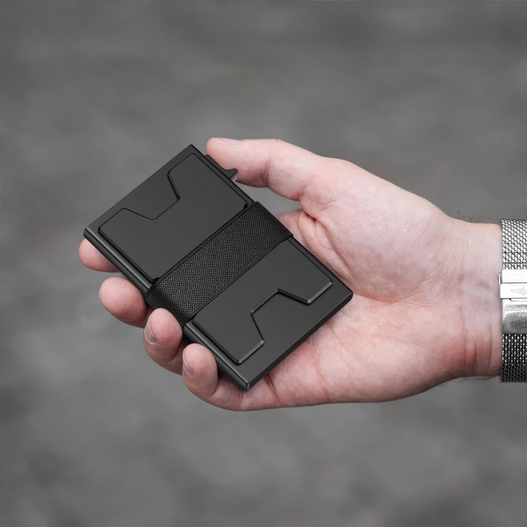 Stilvoller RFID-Kartenhalter aus Aluminium für Herren