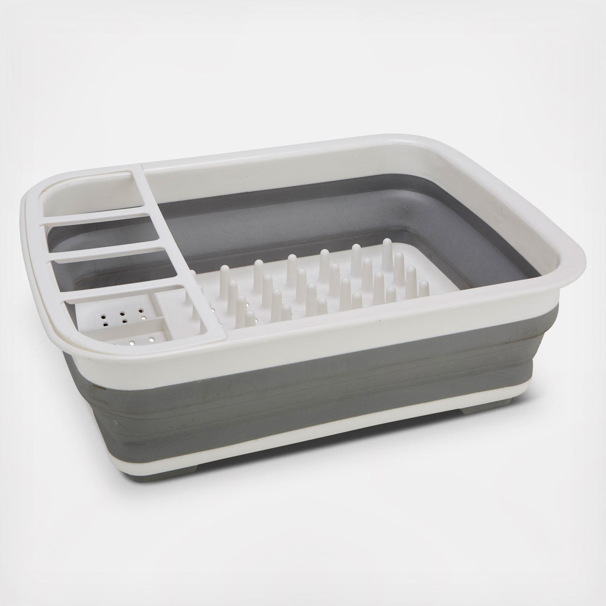 Space-saving Dish Drainer with Water Drainage – Foldable for the Kitchen