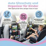 Sitzschutz und Organizer für Kinder im Auto