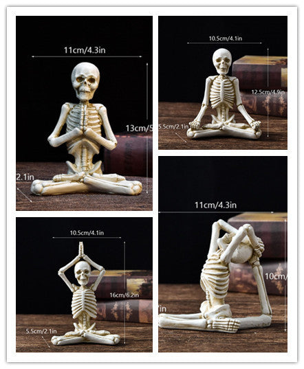 Vintage Halloween Figurine – Dekoratives Kunstwerk in Schwarz oder Weiß