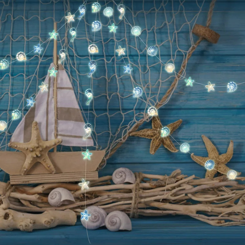 Maritime LED-Lichterkette für zauberhafte Dekoration | 2 m, 20 LEDs